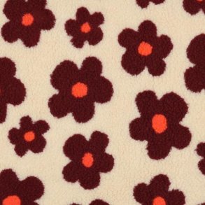 Teddy Flowers, Beige/wine red