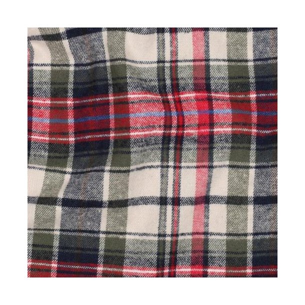 Cotton yarn dyed brushed checks, Pickle