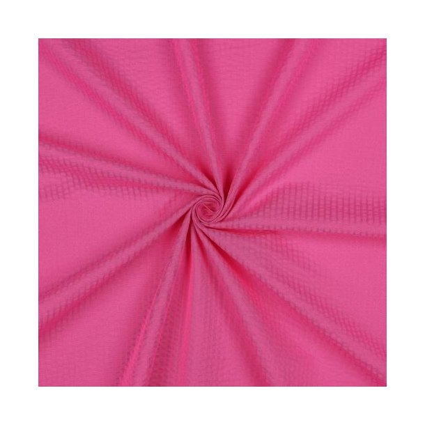 Cotton Jacquard Seersucker, Fuchsia