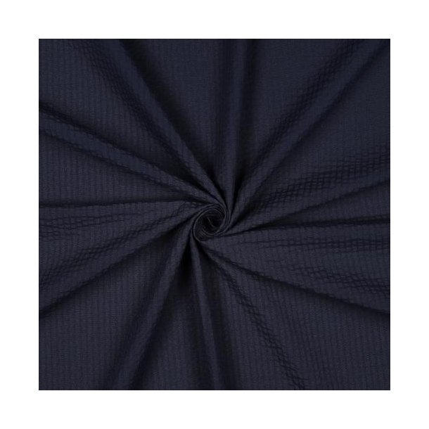 Cotton Jacquard Seersucker, Navy