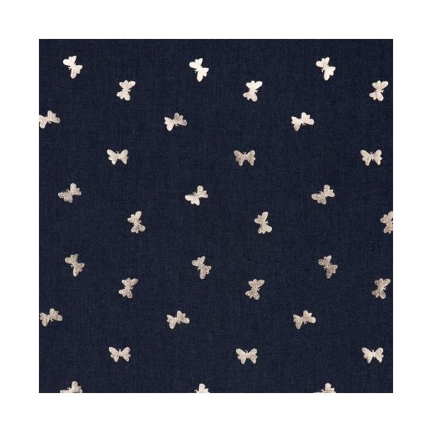 Jeans foil Butterflies, Jeans washed