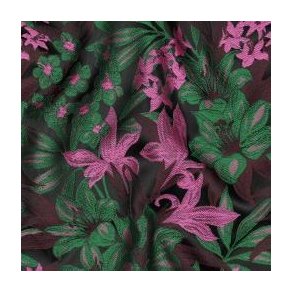 Jacquard Flowers, Dark green