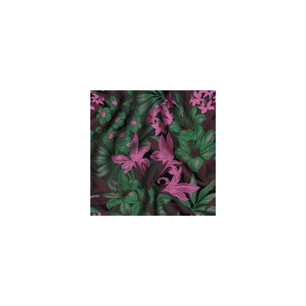 Jacquard Flowers, Dark green