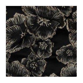 Jacquard Flowers, Black
