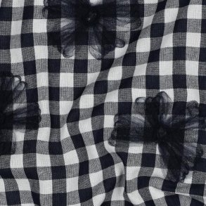 Cotton tern m/Tyl Flower, Navy