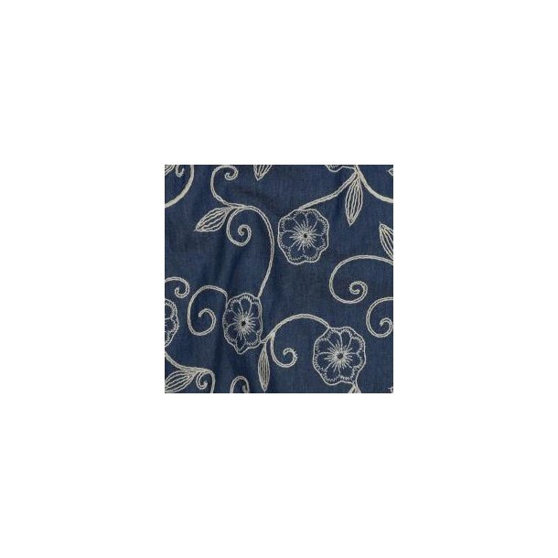 Denim Embroidery Flowers, Jeans