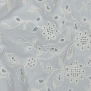 Cotton voile one-side, White