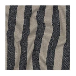 Linen viscose Yarn dyed Stripes, Navy