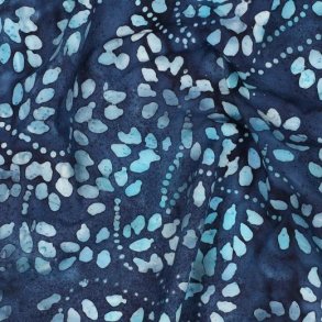 Handcrafted batik bomuld , Navy