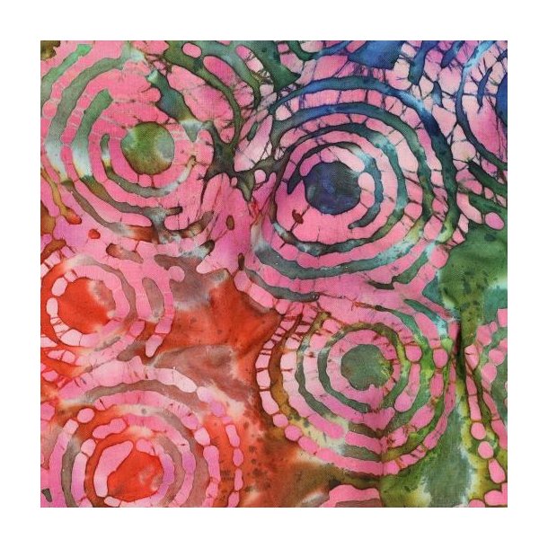 Handcrafted batik bomuld, Multicolour
