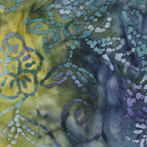 Handcrafted batik bomuld, Green