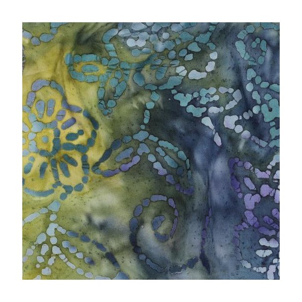 Handcrafted batik bomuld, Green