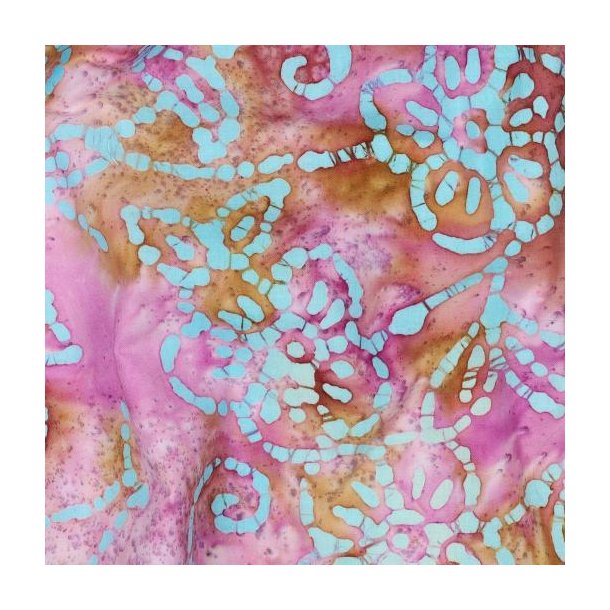 Handcrafted batik bomuld, Pink