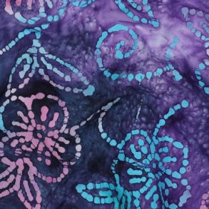 Handcrafted batik bomuld, Purple
