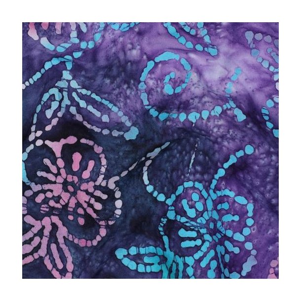 Handcrafted batik bomuld, Purple