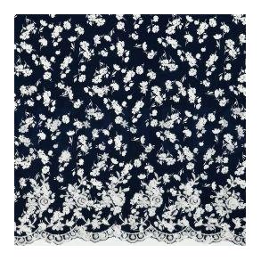 Viscose m/bort, Navy