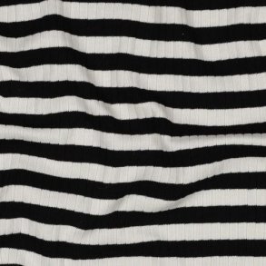 Rib yarn dyed stripe, Black