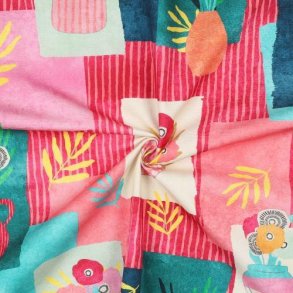 Canvas digital Tossed Vases Nerida Hansen, Light pink