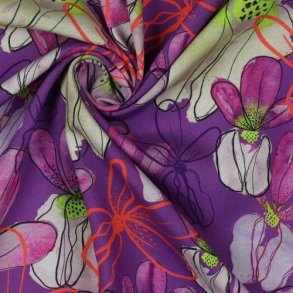 Lenzing viscose digital Mr Beardy, Purple