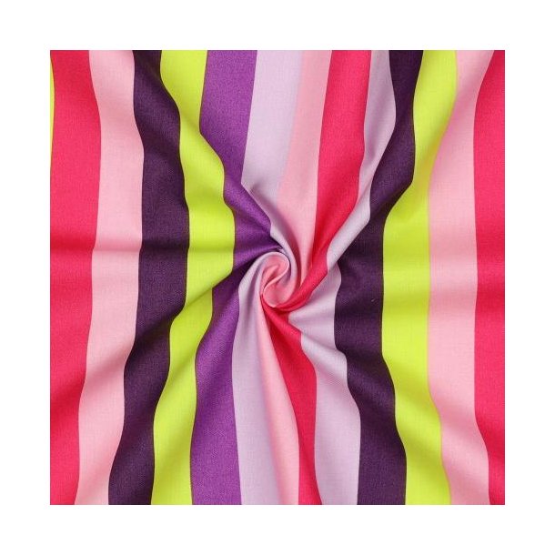 Fine poplin summer stripe Nerida Hansen, Purple
