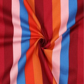 Fine poplin summer stripe Nerida Hansen, Bordeaux