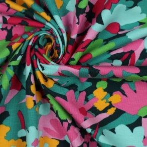 Gots jersey Pop blossom, Nerida Hansen, Petrol