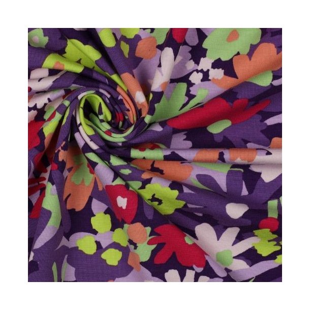 Gots jersey Pop blossom, Nerida Hansen,  Dark purple