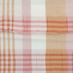 Ternet bomuld m/smockeffekt, Old rose