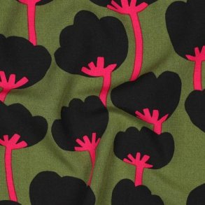 �kotex viscose Poppies Nerida Hansen, Moss green