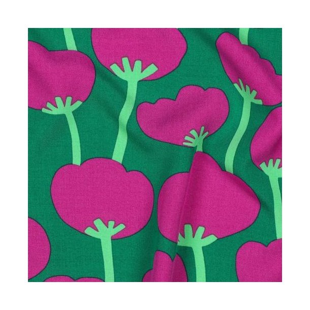 �kotex viscose Poppies Nerida Hansen, Dark green