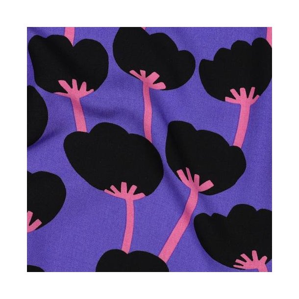 �kotex viscose Poppies Nerida Hansen, Purple
