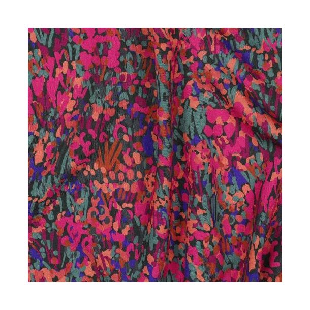 �kotex viscose digital Colorful garden Nerida Hansen, Dark green
