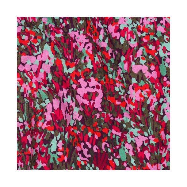 �kotex viscose digital Colorful garden Nerida Hansen, Plum