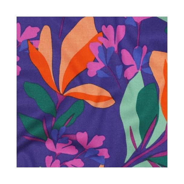 Rosella/viscose stretch Spring Garden Nerida Hansen, Royal blue/apricot