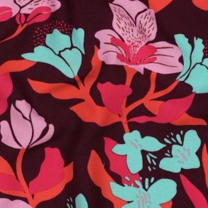 �kotex viscose Amira Floral Nerida Hansen, Plum