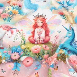 �kotex bomulds jersey digital Unicorns, Blue