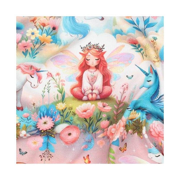 �kotex bomulds jersey digital Unicorns, Blue