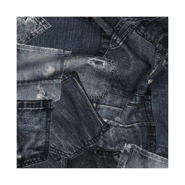 �kotex bomulds jersey Digital Jeans pockets, Navy