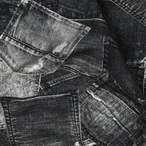 �kotex bomulds jersey Digital Jeans pockets, Dark grey