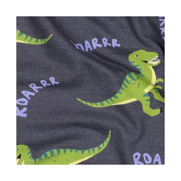 Jersey Melange Dinosaurs, Indigo
