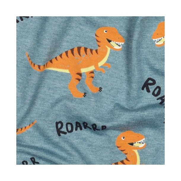 Jersey Melange Dinosaurs, Smoke blue
