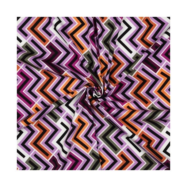 Rosella/viscose stretch Geometric