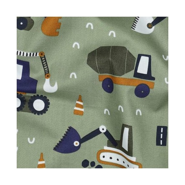 Fine poplin Vehicles, Army green