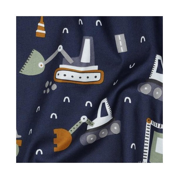 Fine poplin Vehicles, Navy