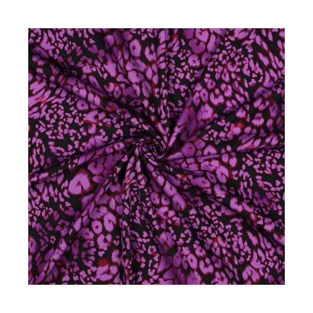 Rosella/viscose stretch Digital Animal skin, Purple