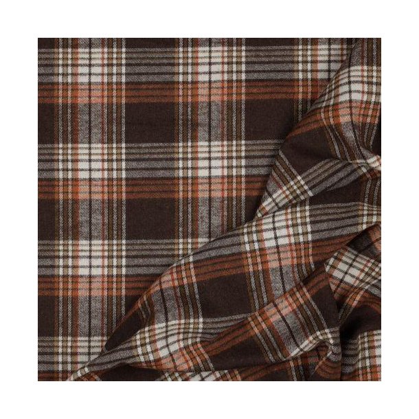 Flannel, Brown/ecru/orange