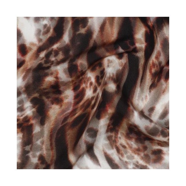 Viscose digital Animal skin, Brown