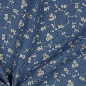 Jeans Embroidery lurex, Blue