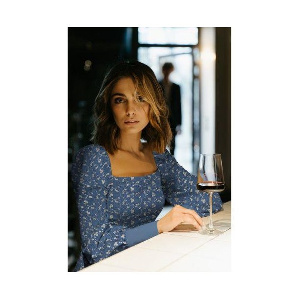 Jeans Embroidery lurex, Blue