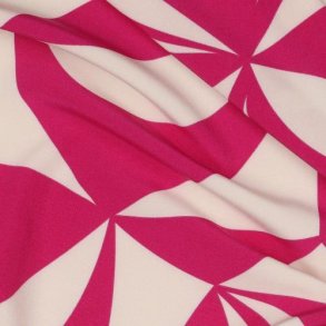 Magnolia stretch Geometric, Fuchsia